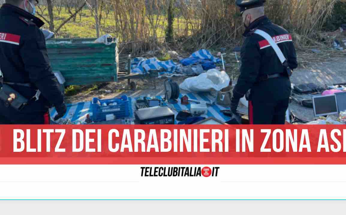 carabinieri campo rom zona asi