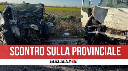 Tragedia nel Casertano, scontro frontale tra furgone e auto: morta una 37enne