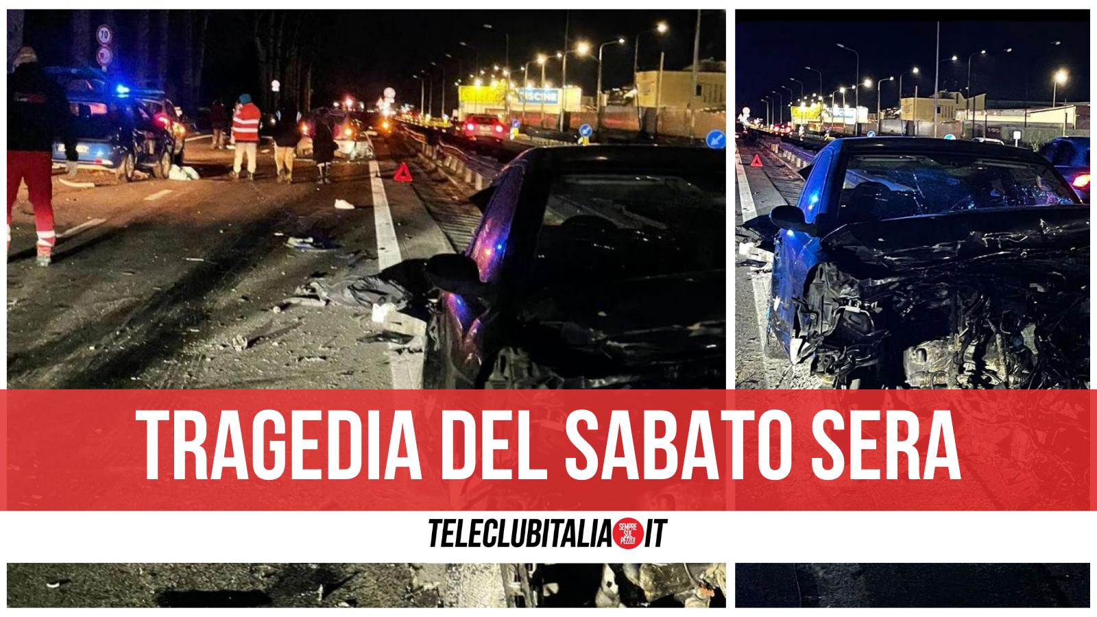 incidente giugliano sabato 12 febbraio morto