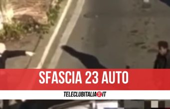 sfascia 23 auto roma arrestato video