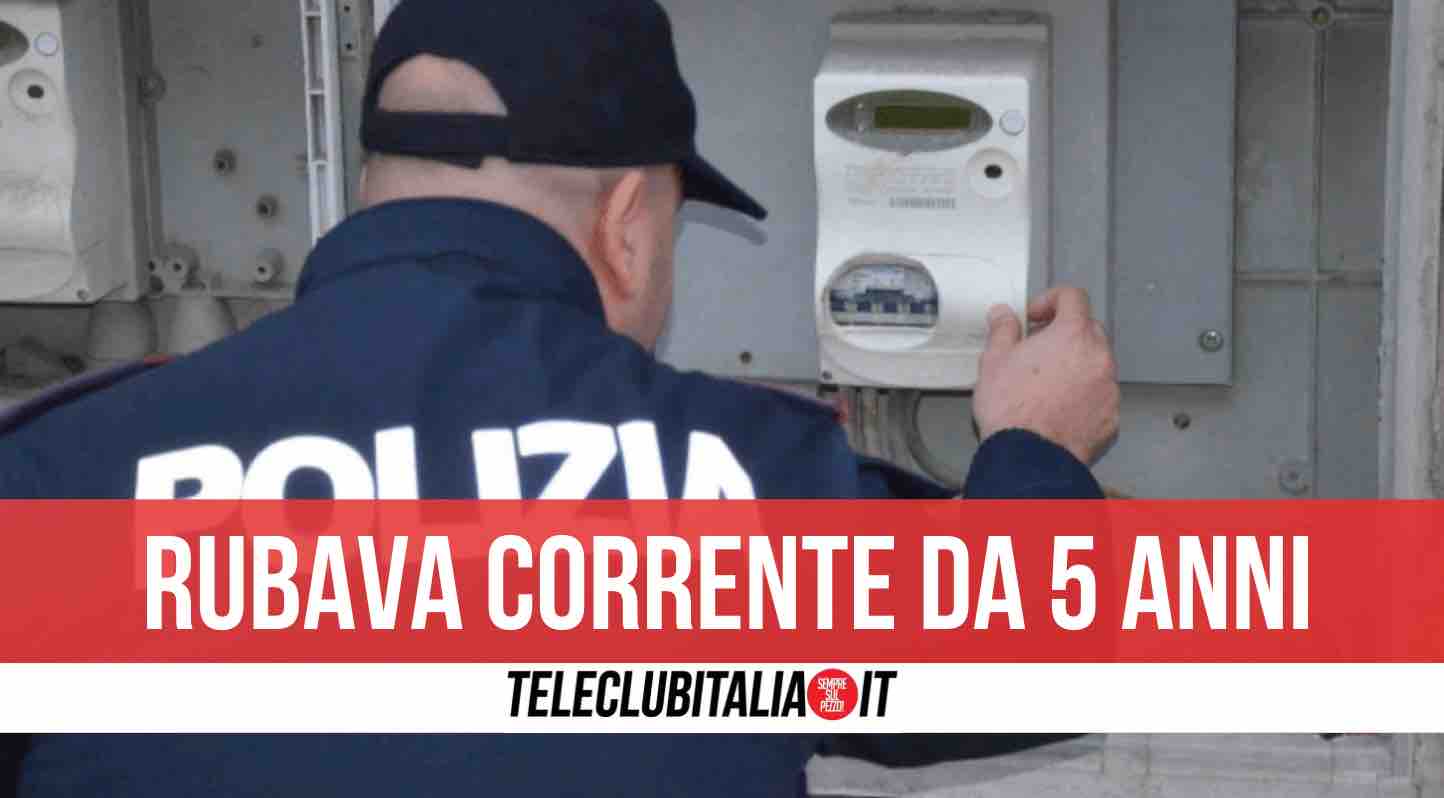 furto energia torre annunziata polizia