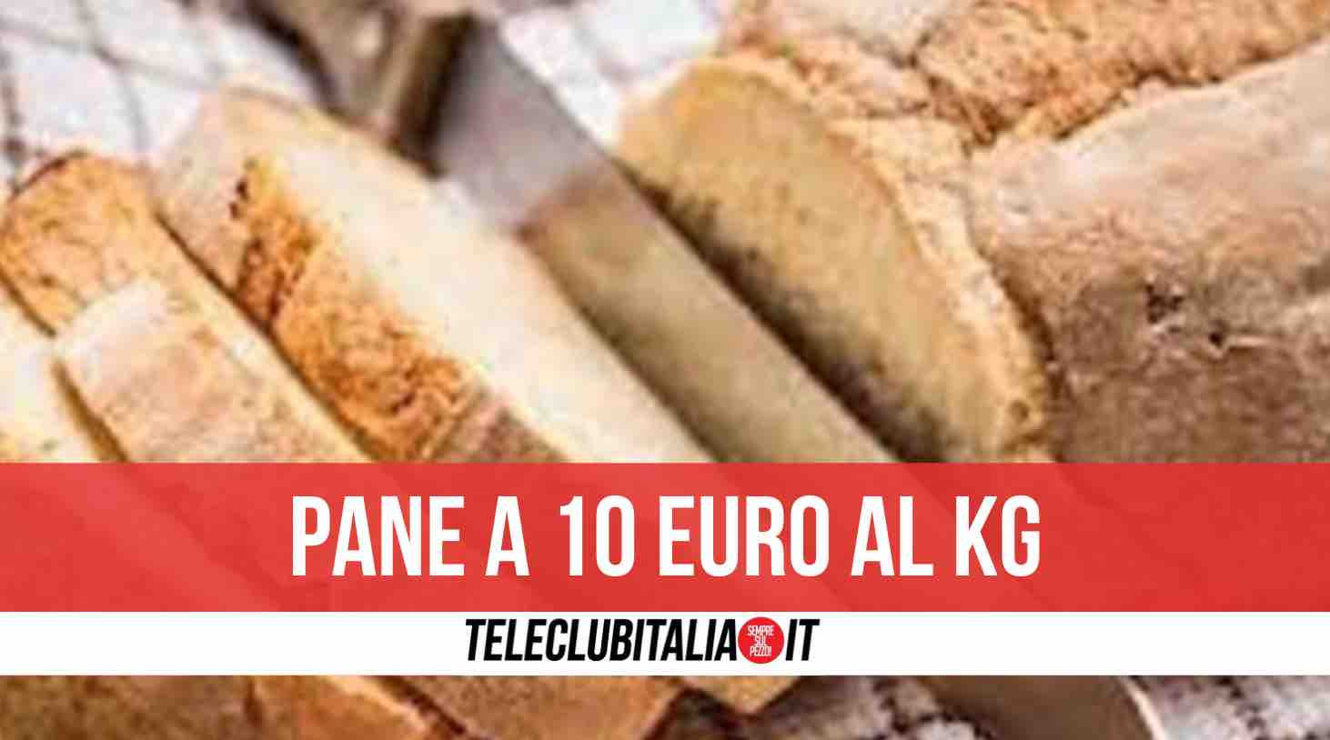 prezzo pane italia 10 euro kg