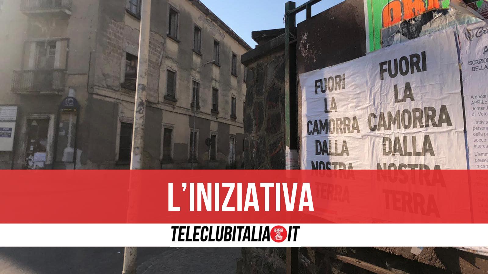 frattamaggiore manifesti camorra