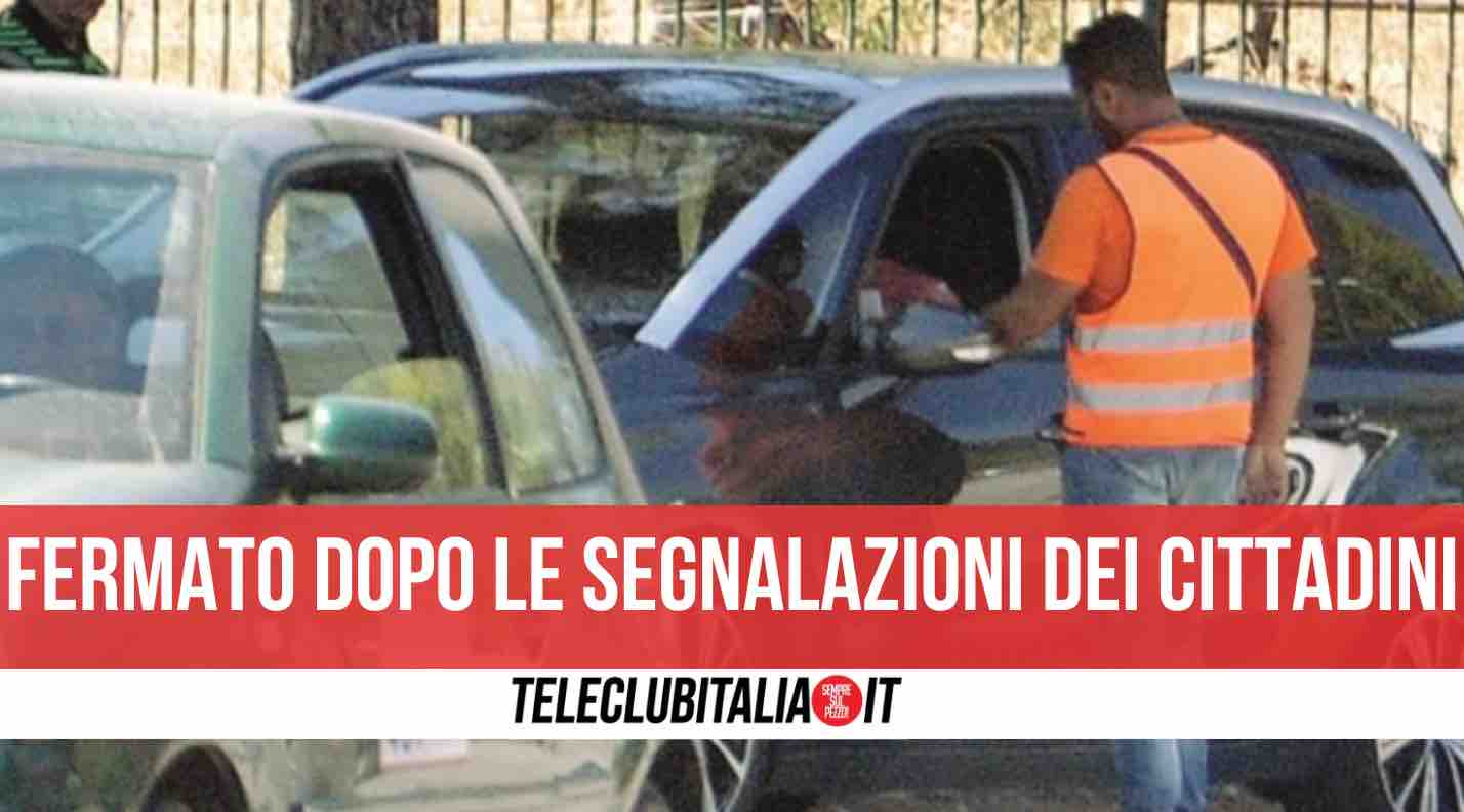casoria carabinieri fermato parcheggiatore abusivo