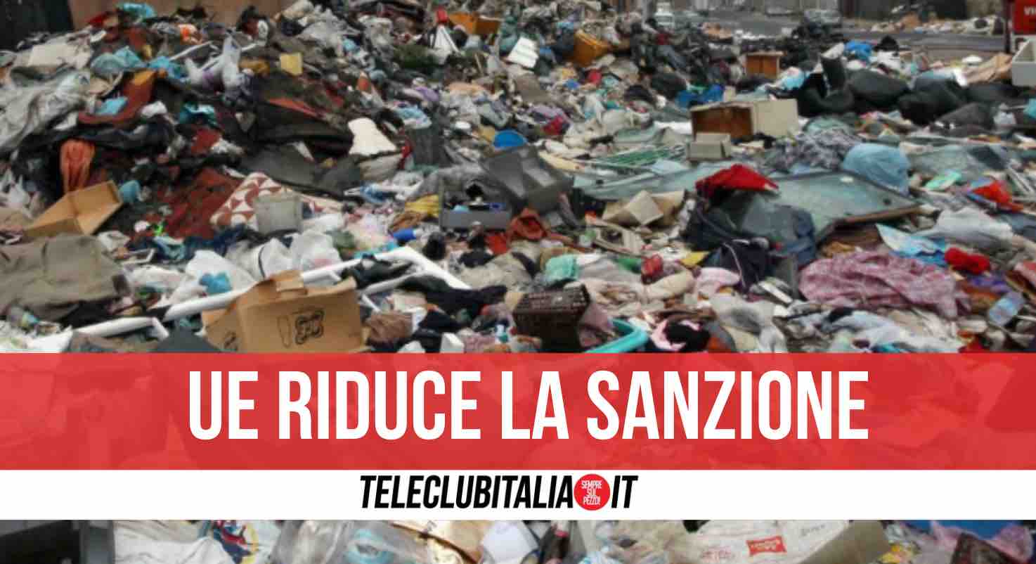 campania rifiuti sanzione dimezzata