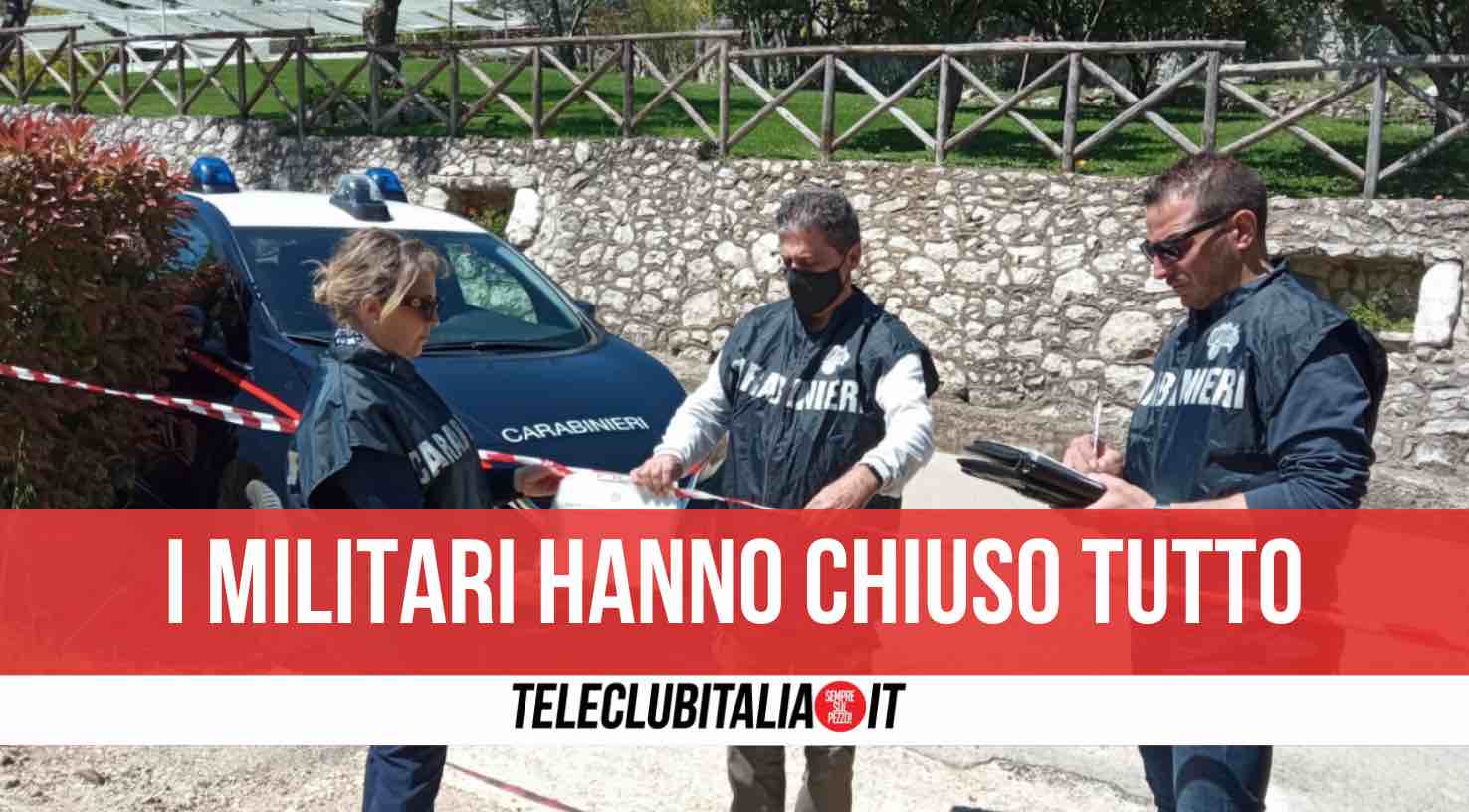 blitz carabinieri caserta chiuso noto ristorante