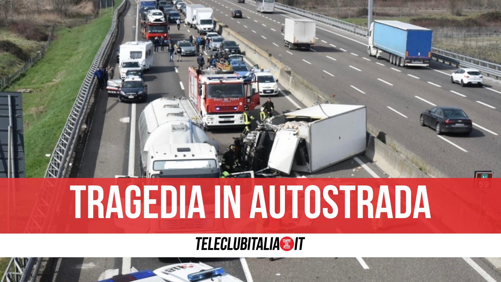 morto autostrada a14 incidente afragola