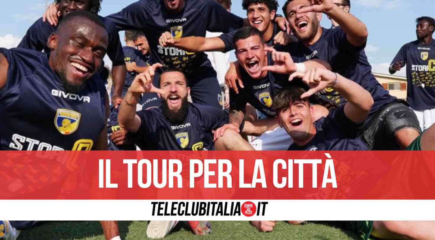 giugliano lega pro festa pullman scoperto