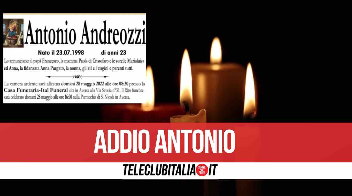 aversa morto antonio andreozzi 23 anni