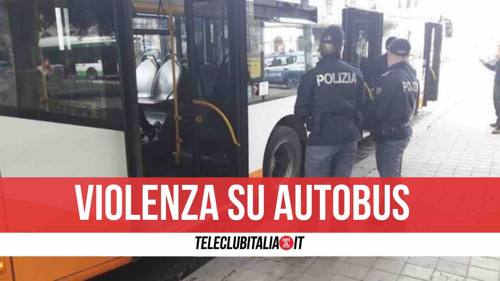 aggressione autobus napoli