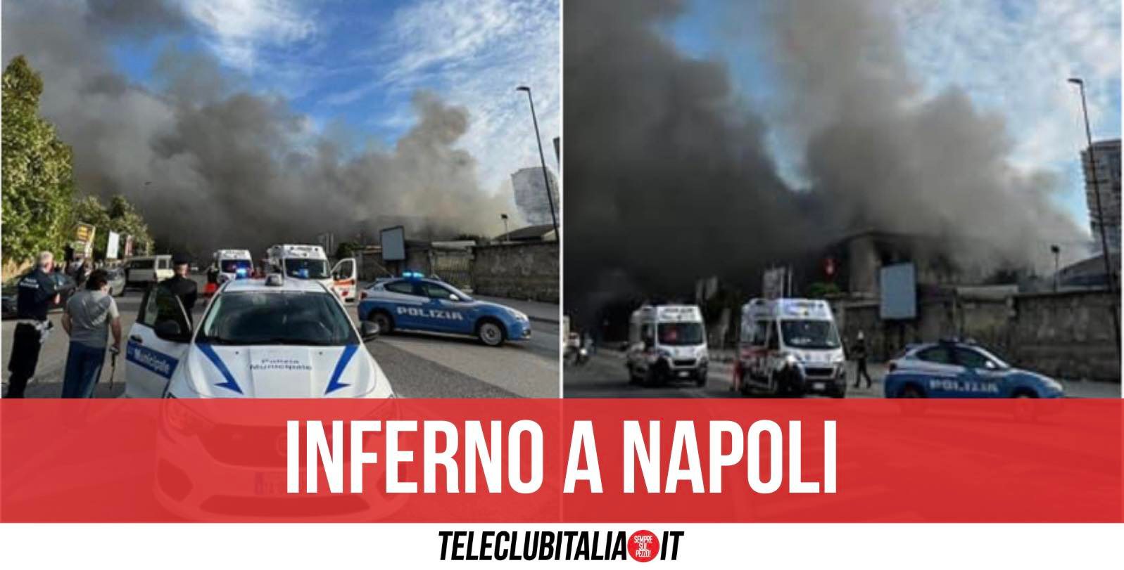 incendio gianturco napoli centro direzionale