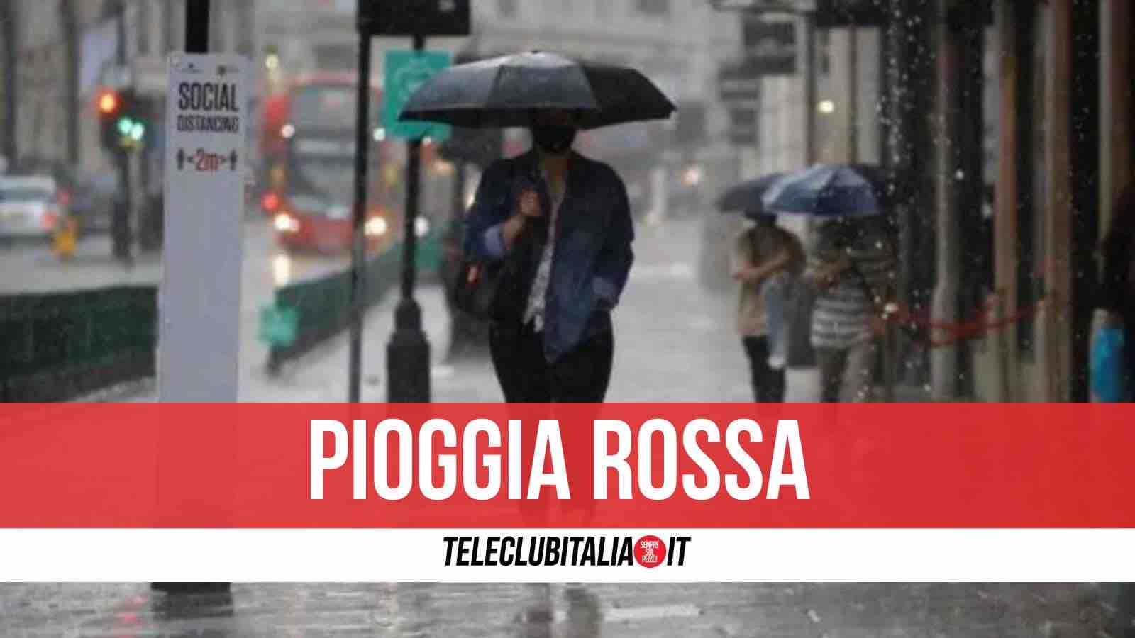 pioggia rossa