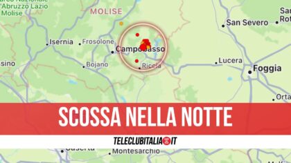 Terremoto a Campobasso, paura e gente in strada: trema anche la Campania