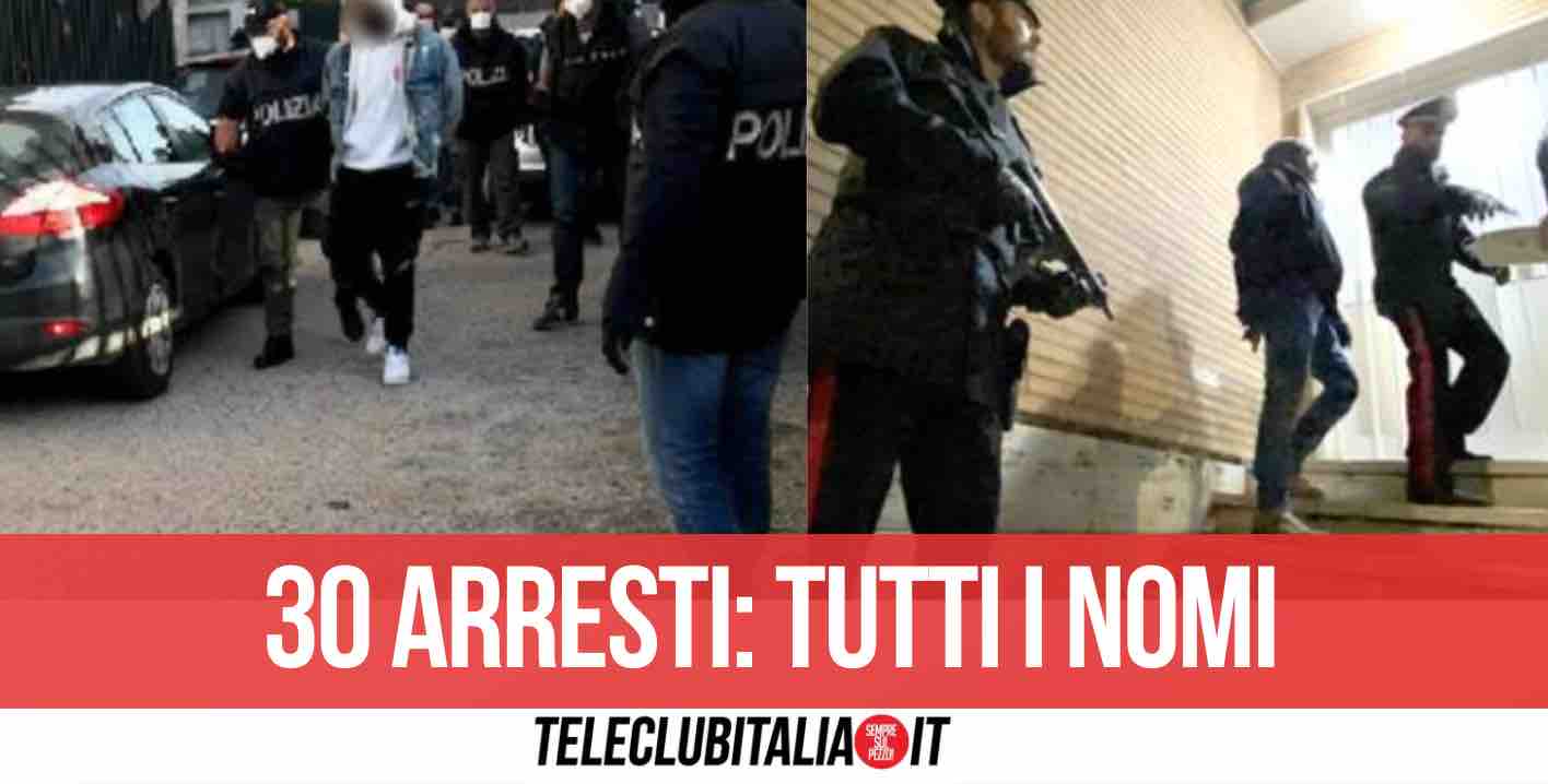 napoli piazza di spaccio 30 arresti i nomi