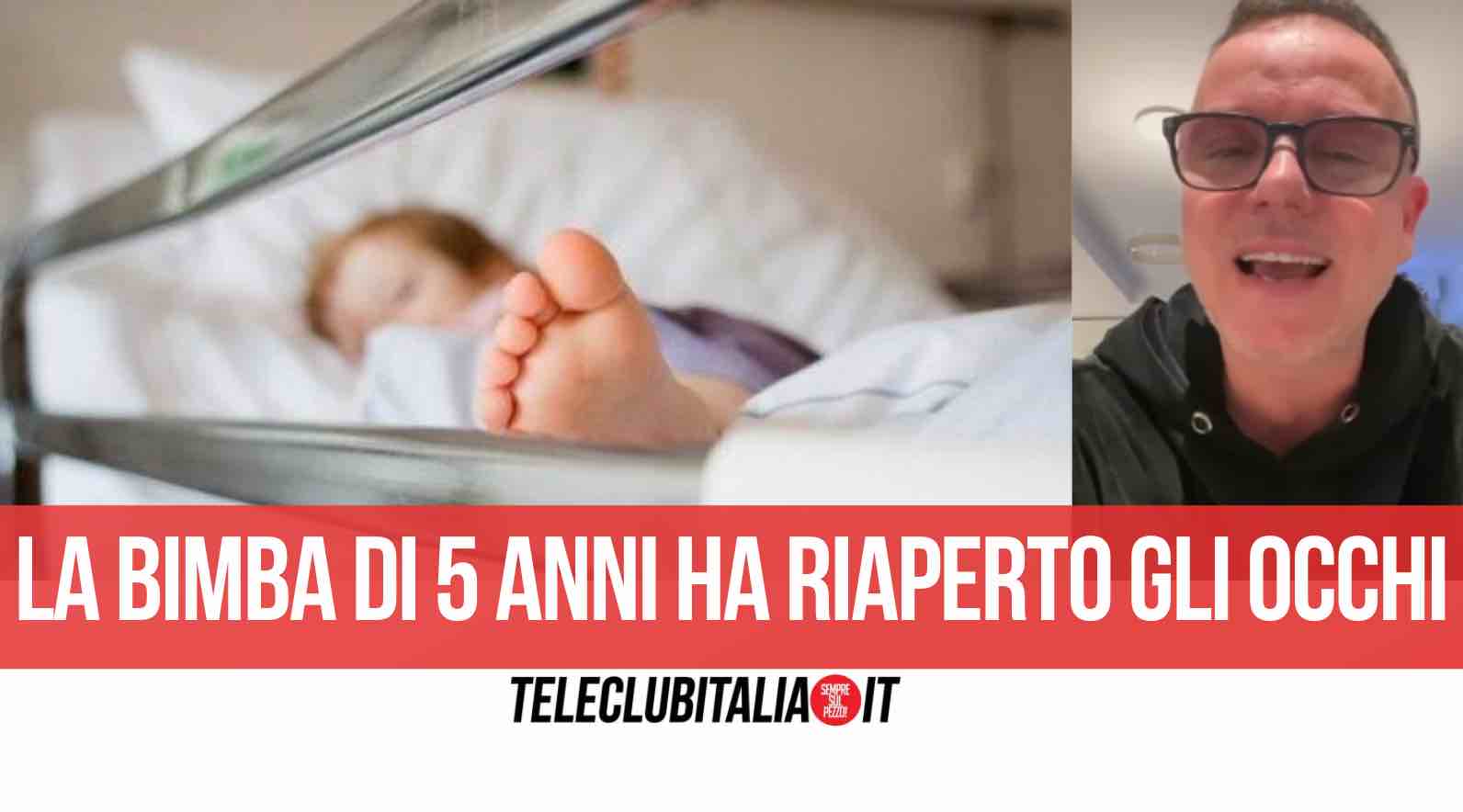 giulia 5 anni incidente frosinone videomessaggio gigi d'alessio