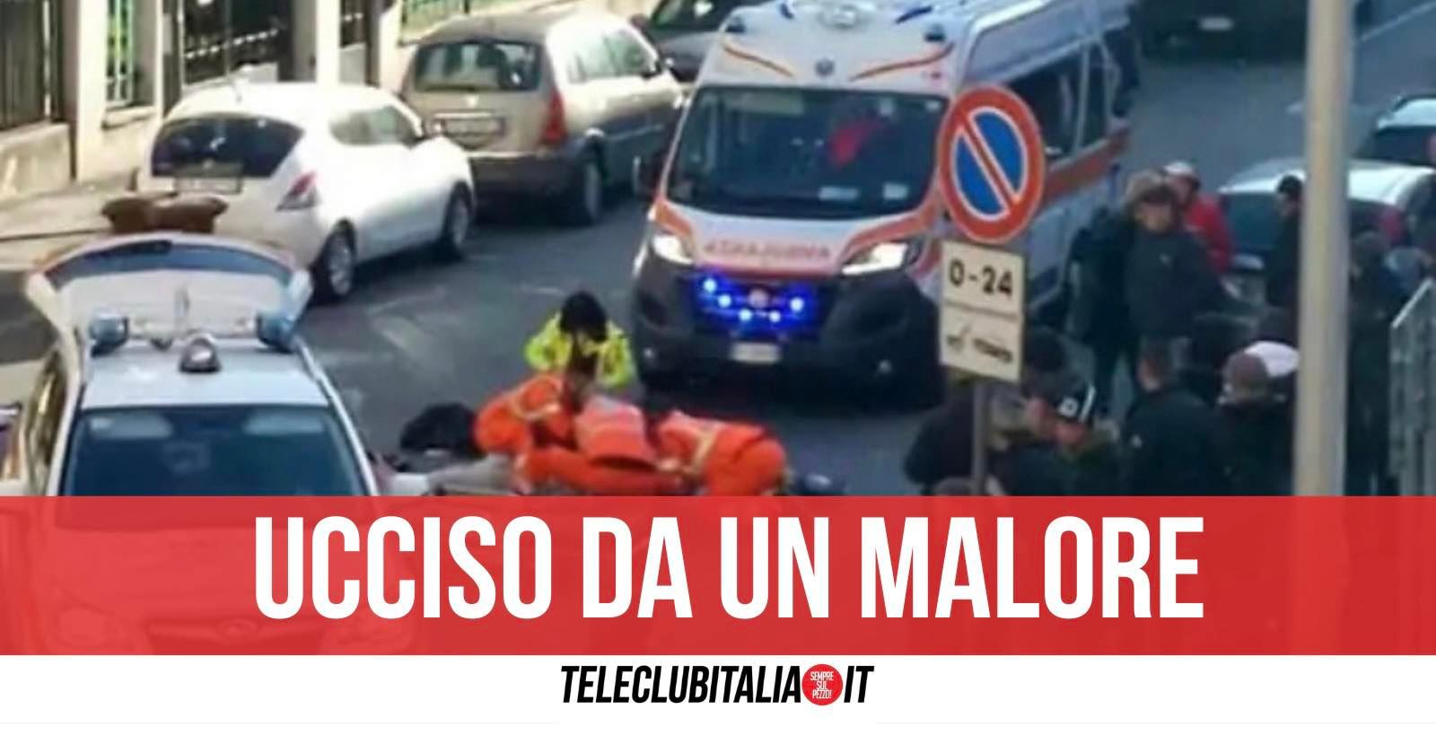 aversa morto malore piazza vittorio emanuele