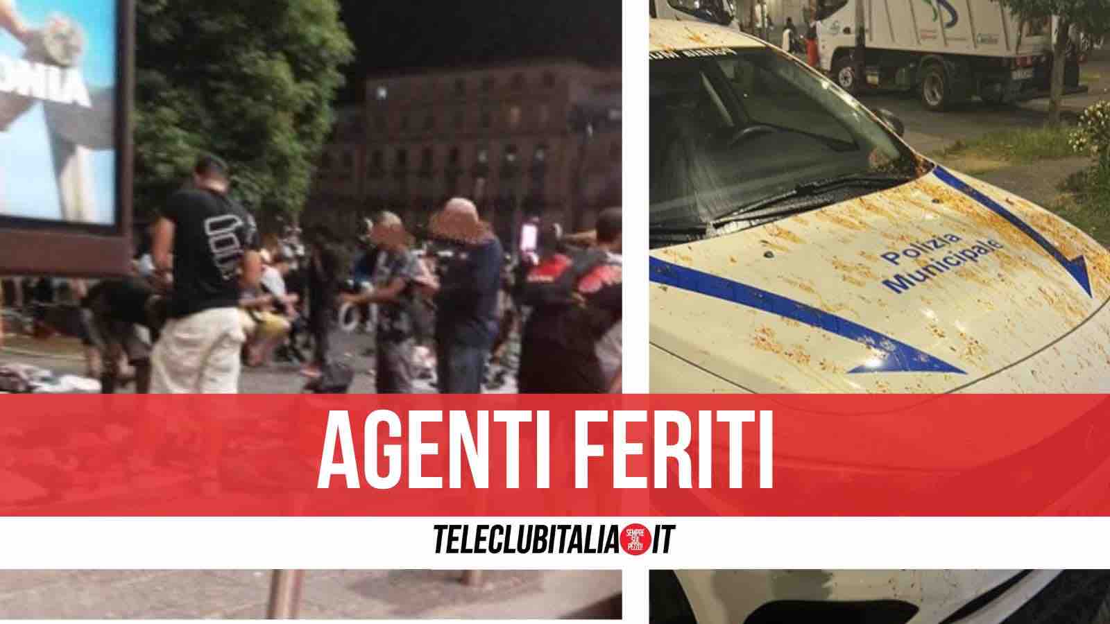 vigili aggrediti piazza garibaldi napoli