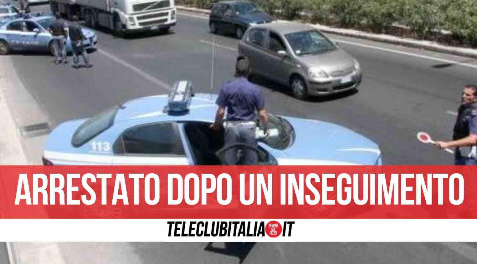 inseguimento arrestato 43enne giugliano