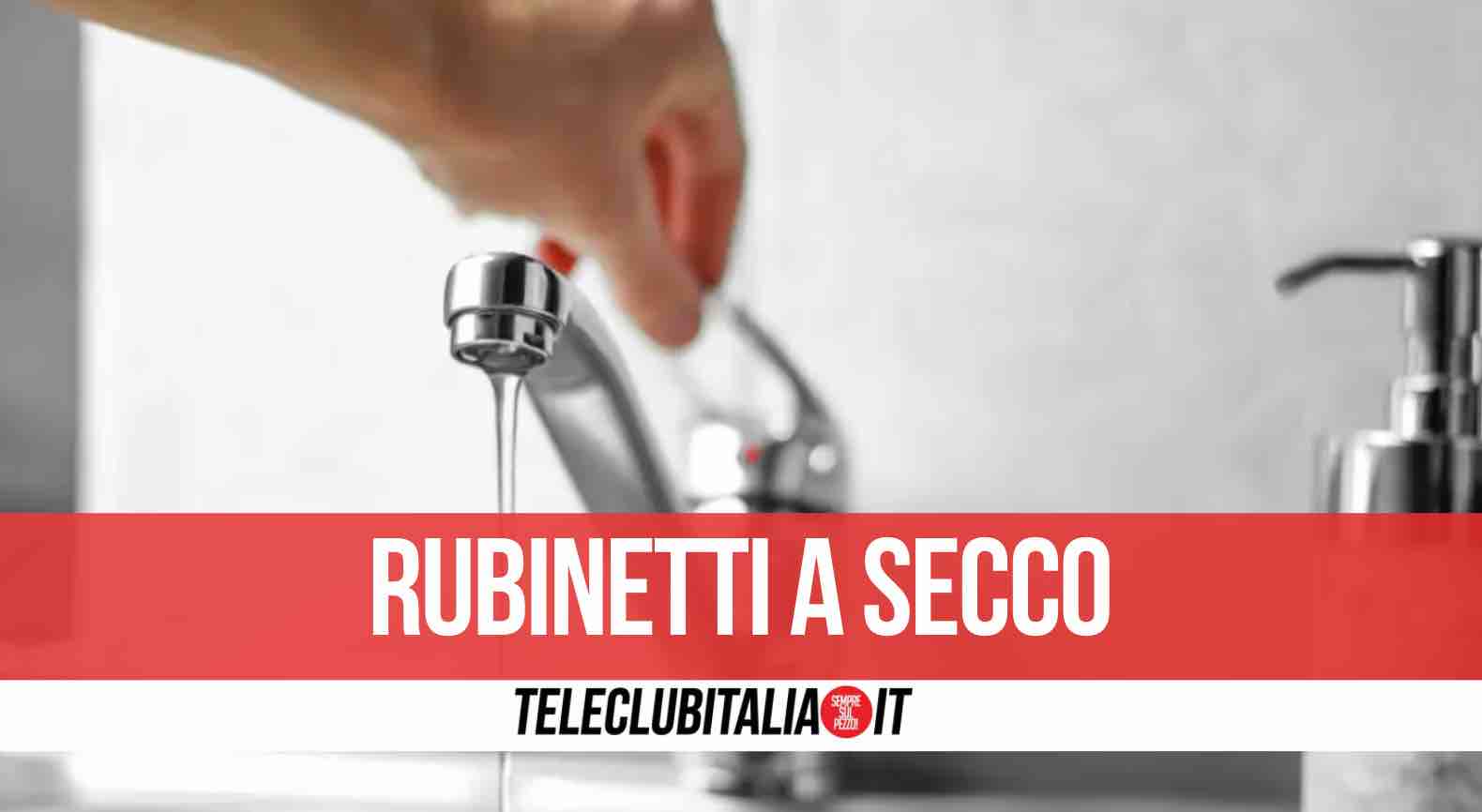 provincia di napoli senz'acqua per-24 ore comuni interessati