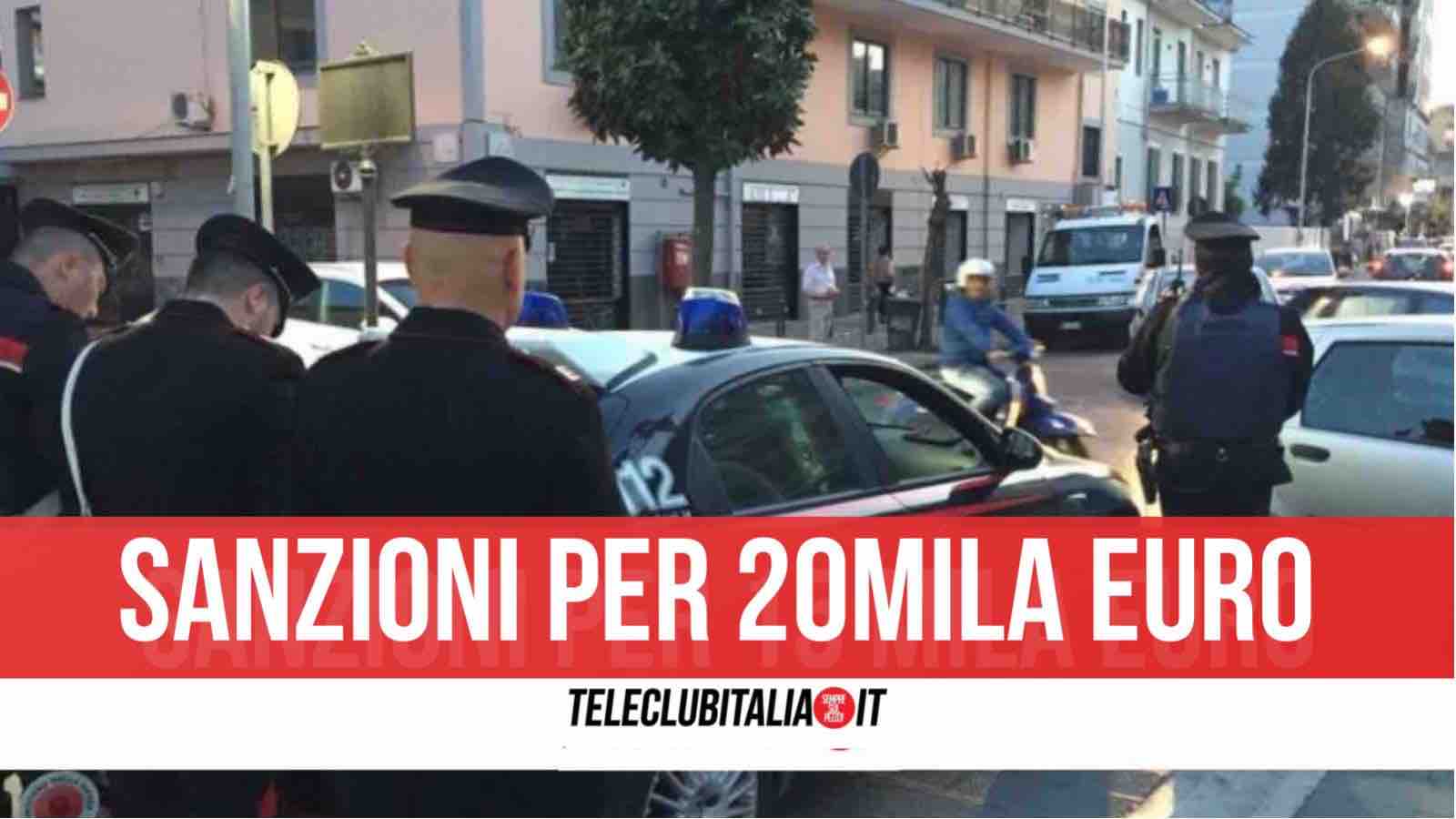 giugliano posti di blocco carabinieri