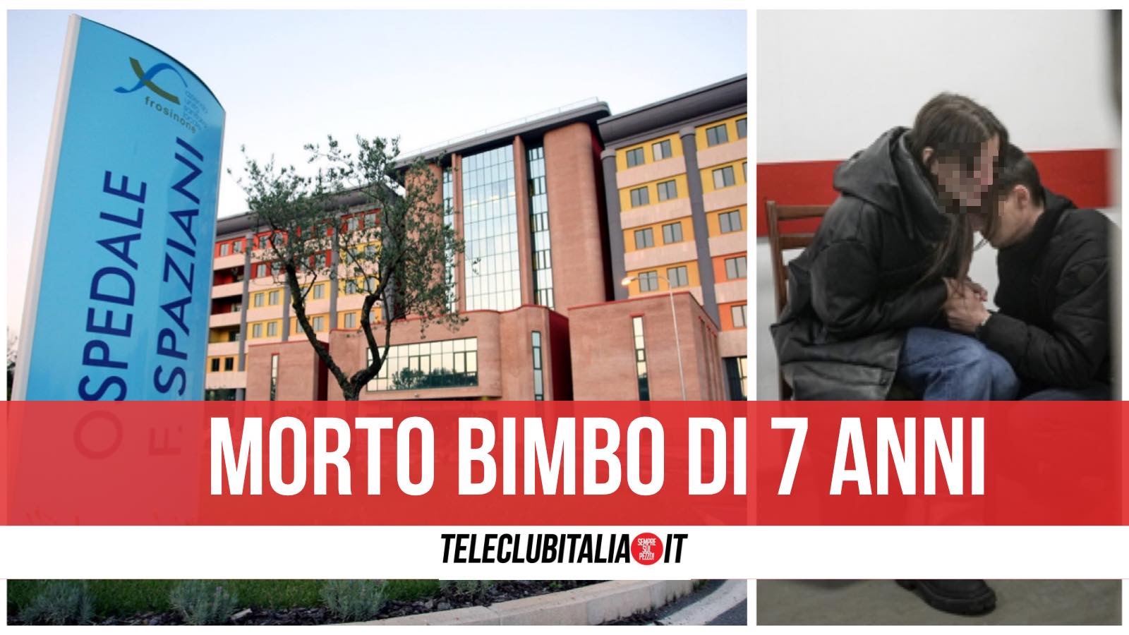 morto covid frosinone bimbo 7 anni