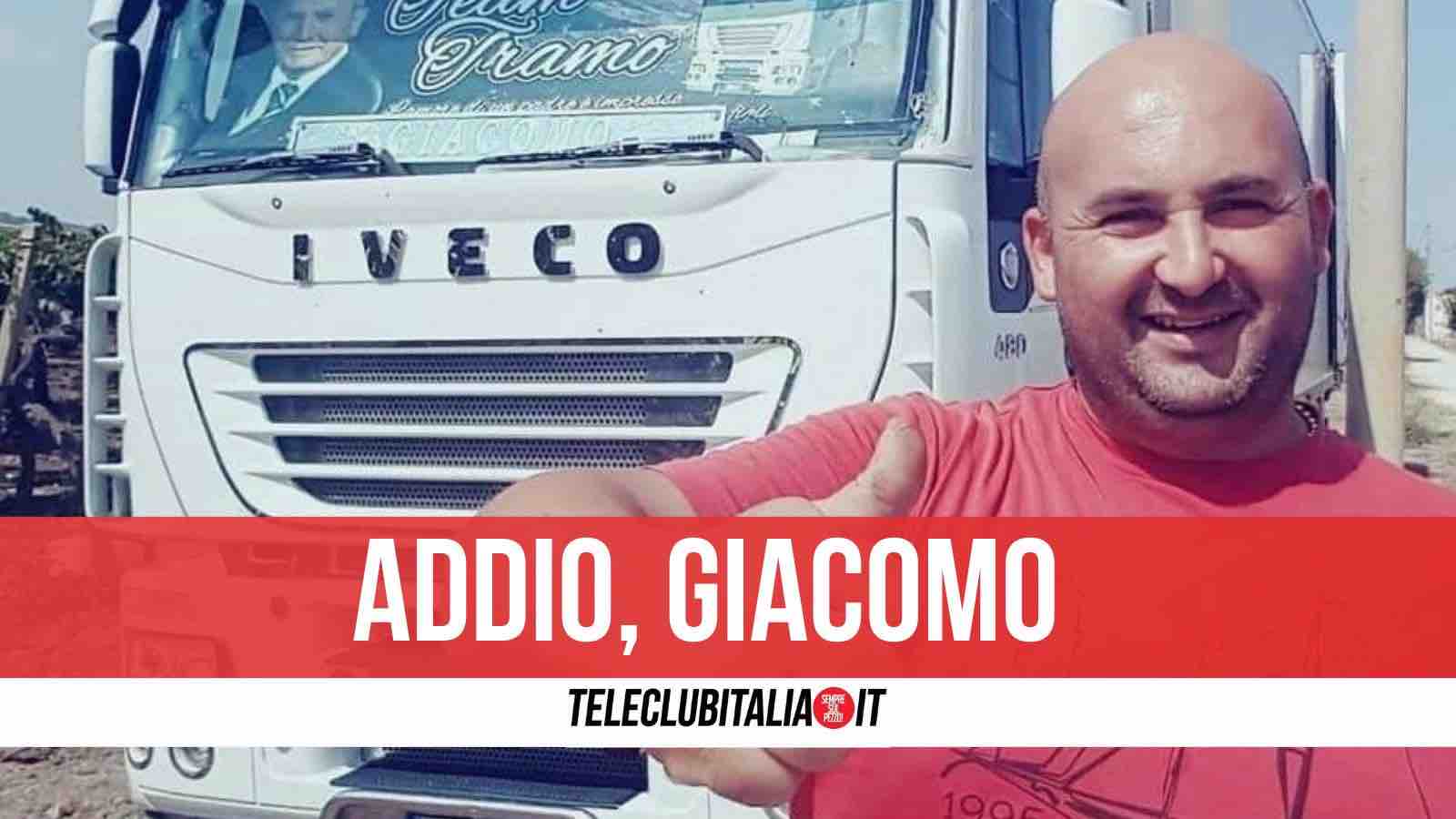 morto giacomo tramo incidente