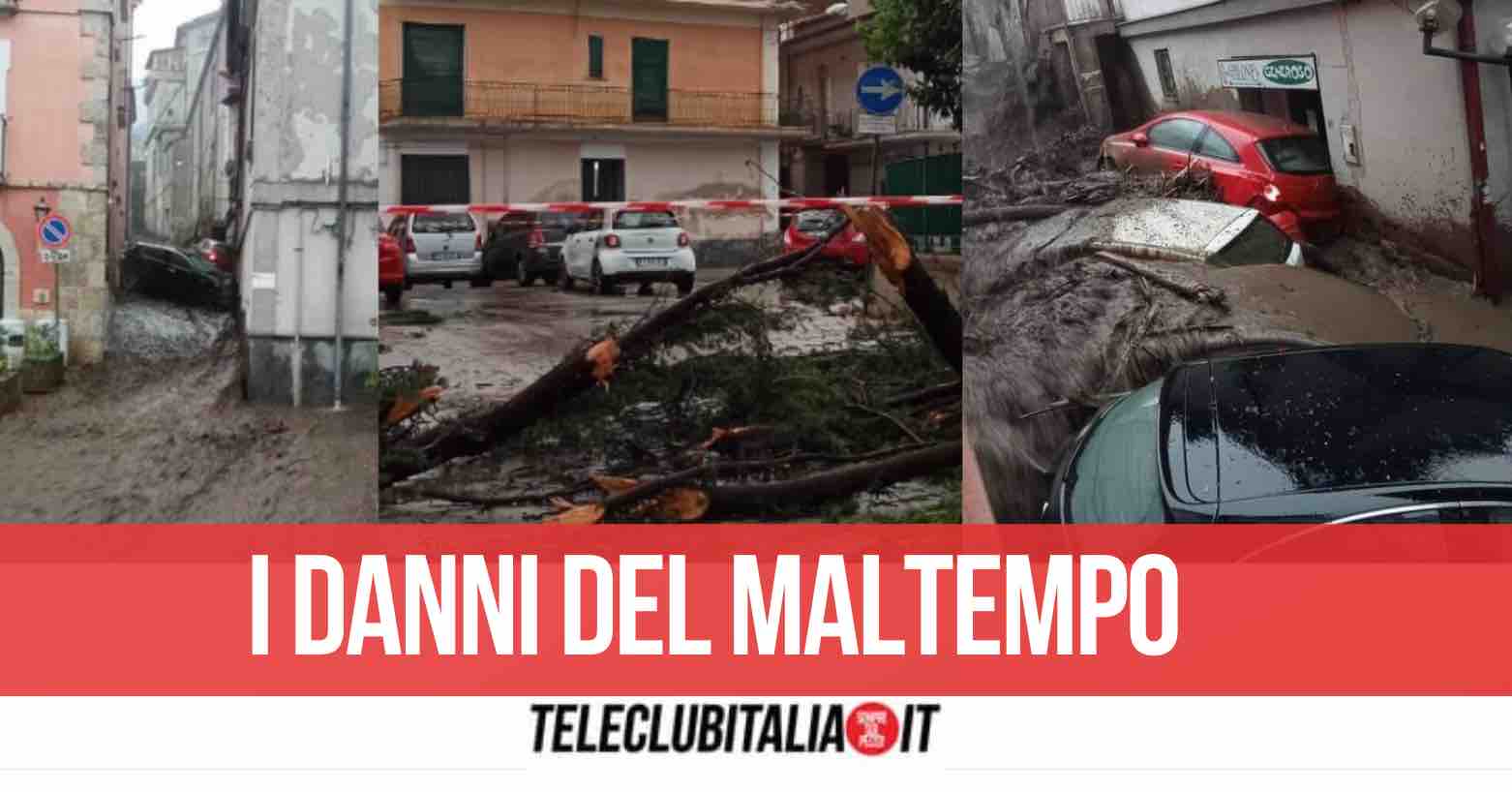 campania maltempo danni bomba d'acqua caserta avellino