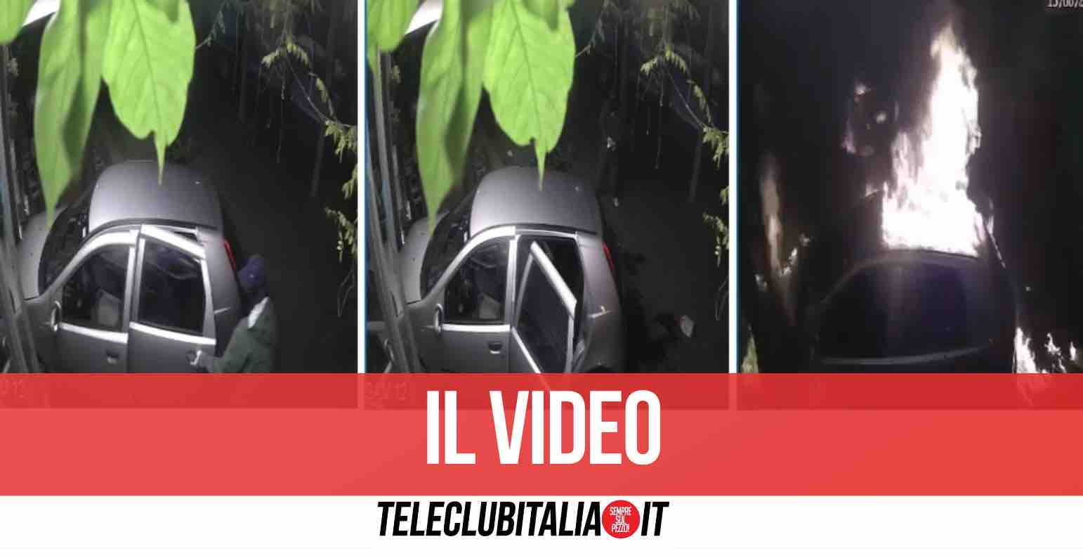 giugliano chalet del centro incendio video