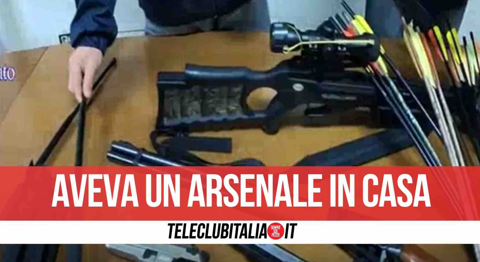 san giuseppe vesuviano minaccia poliziotti con fucile