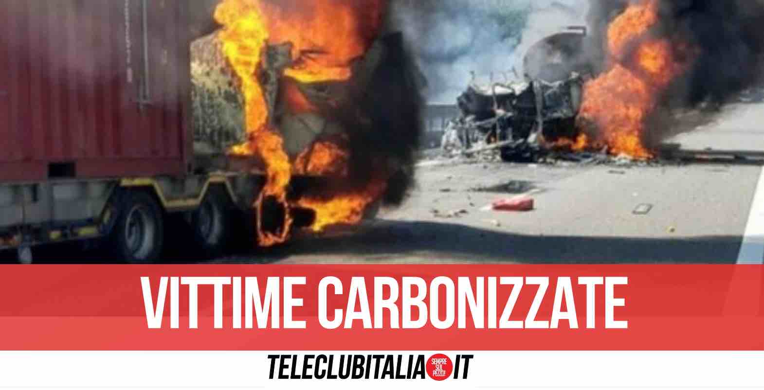 incidente a21 scontro cisterna due morti