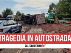 incidente a16 morto autista camion