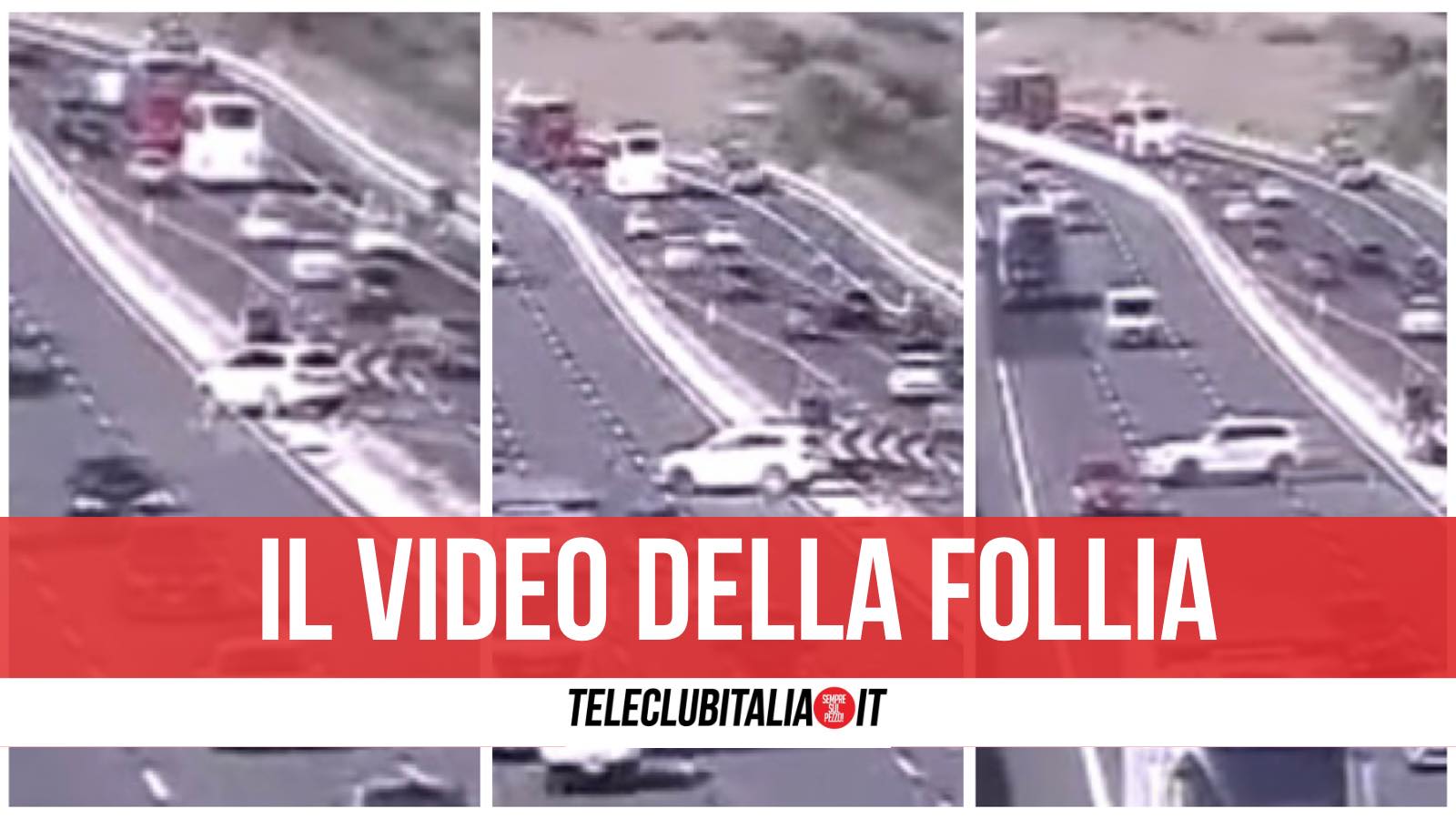 inversione a u autostrada a1 roma video