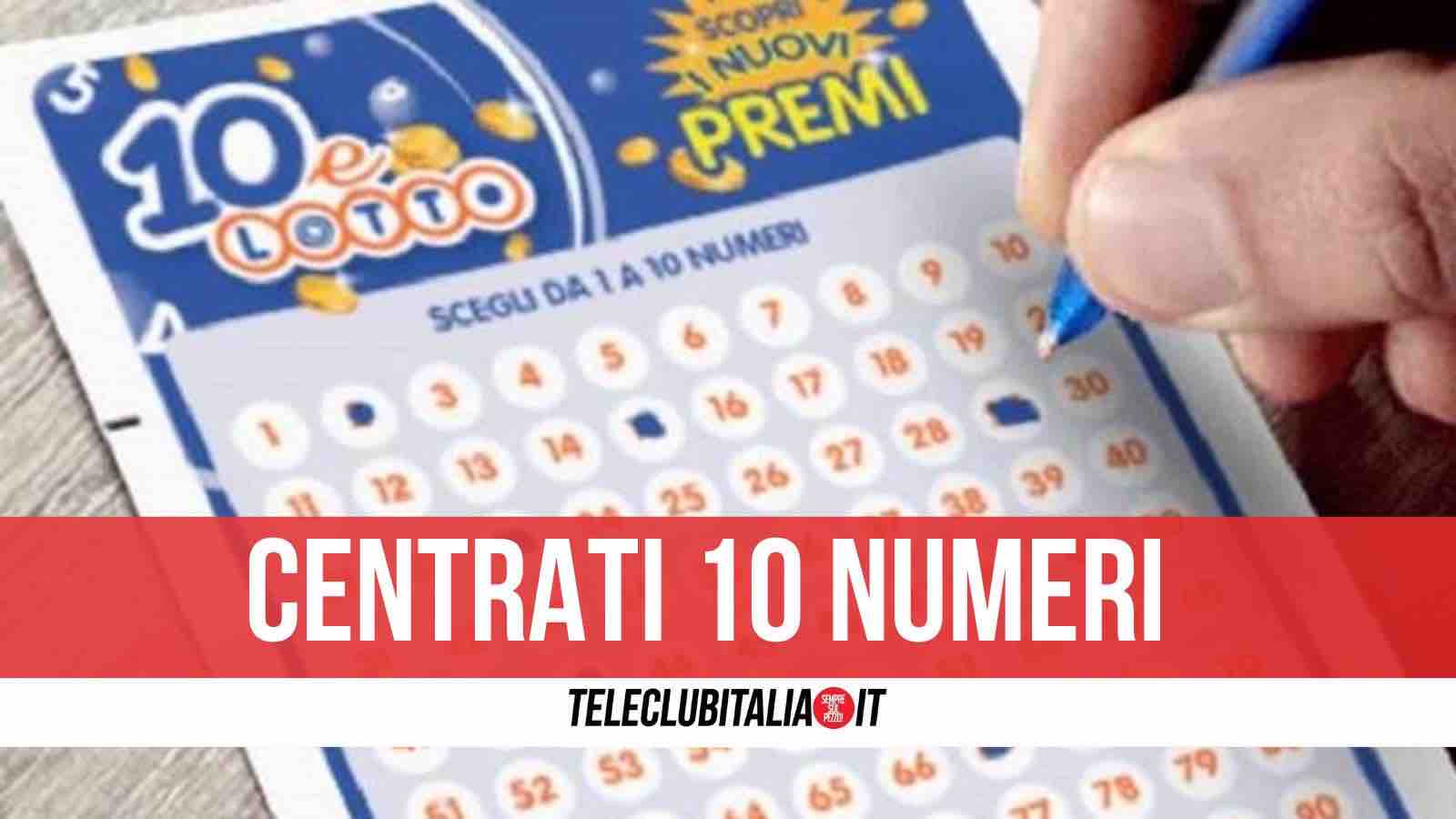 vincita 10 e lotto