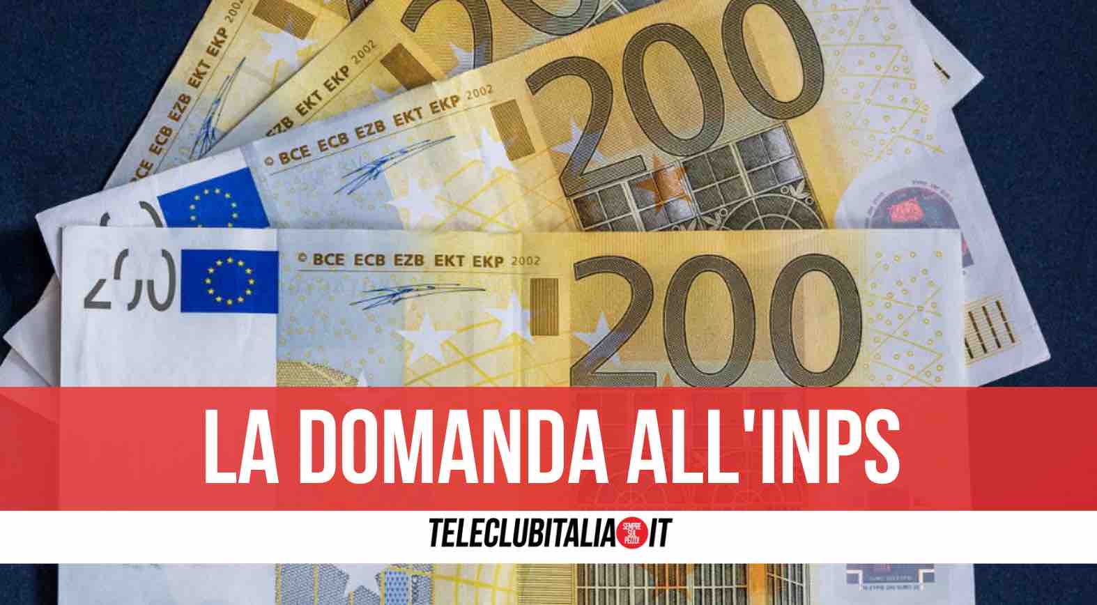 bonus 200 euro richiesta inps