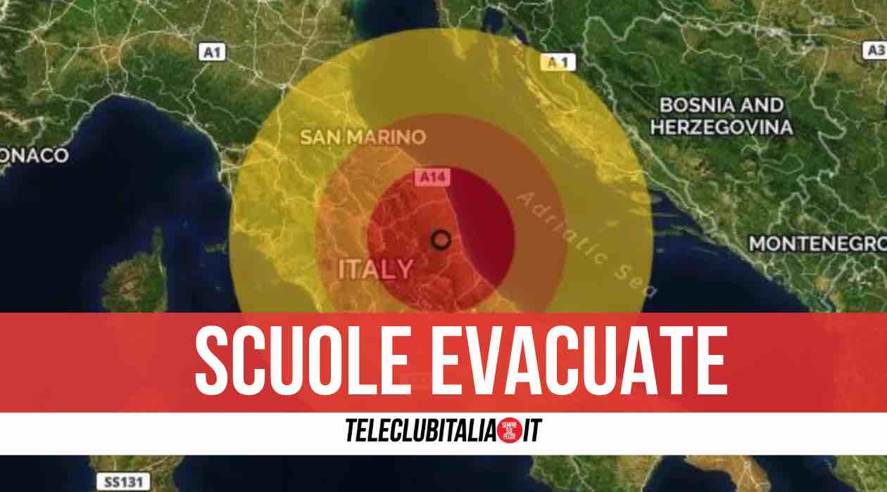 terremoto marche 22 settembre scuole evacuate