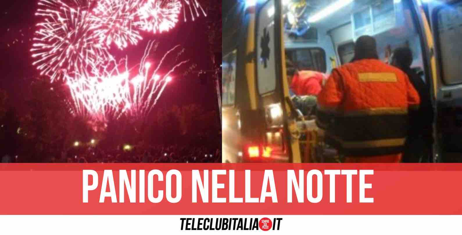 Giugliano, fuochi d'artificio come 