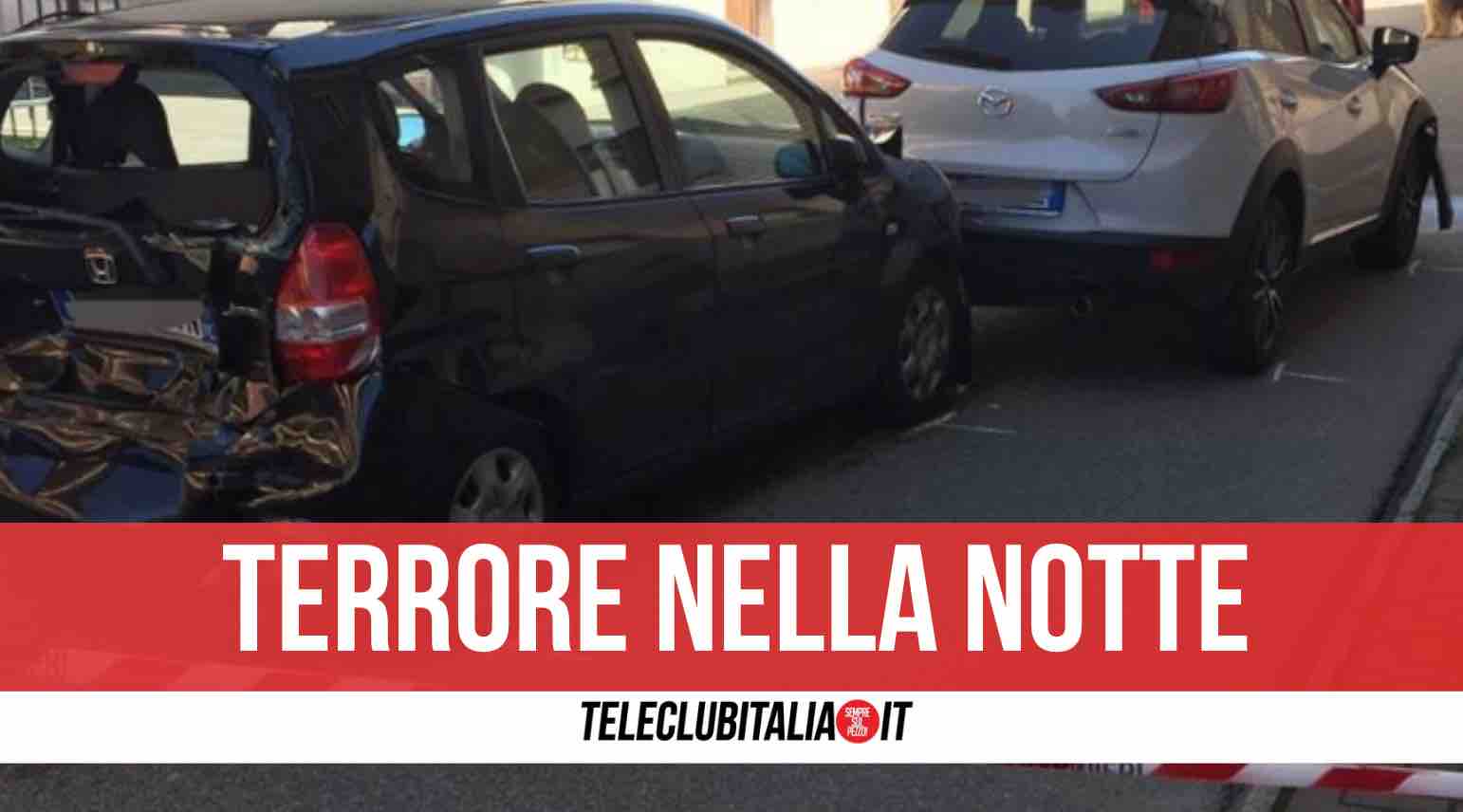 Insegue e sperona l'auto con moglie e figlia, tragedia sfiorata nel napoletano