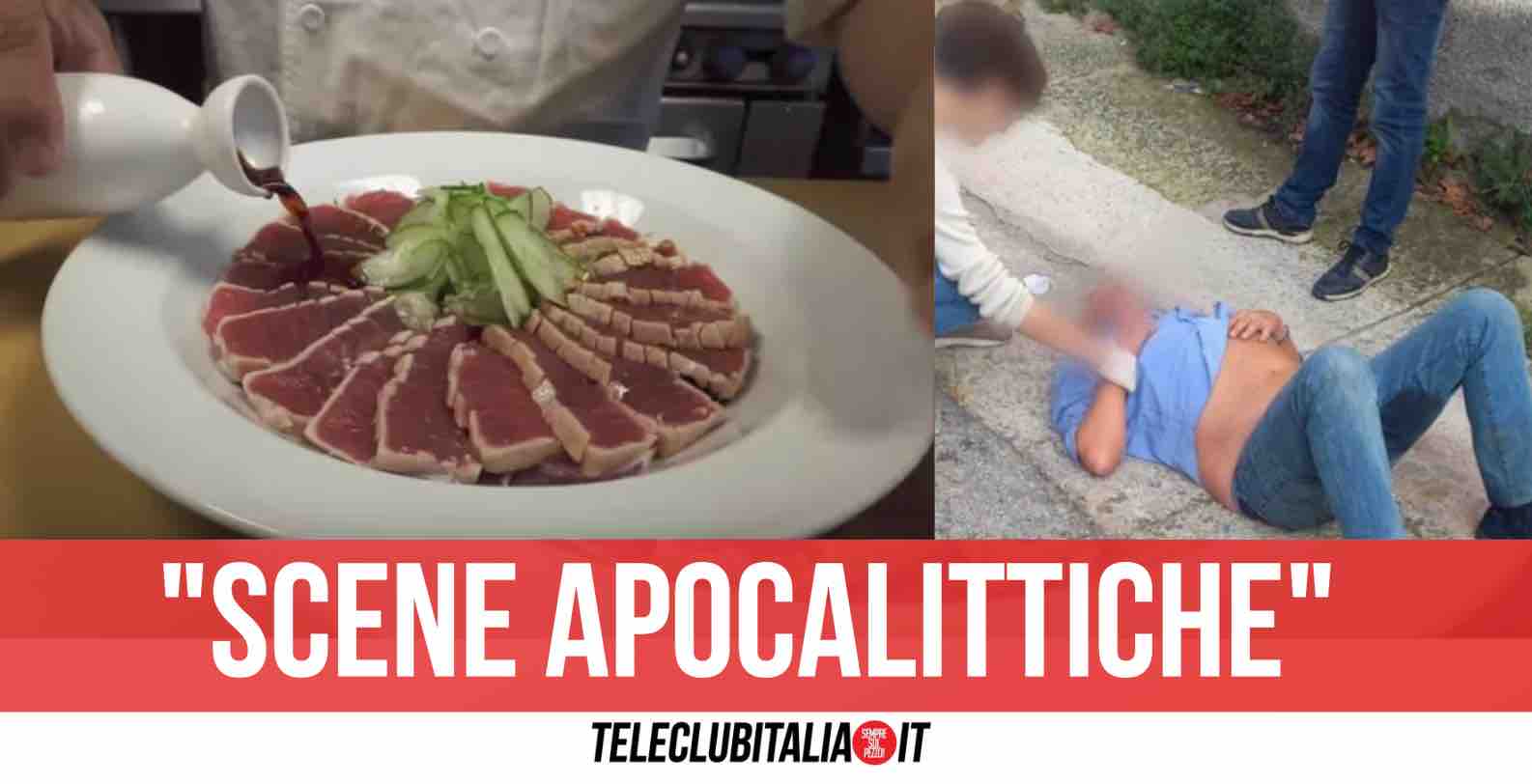 gubbio cena pesce crudo intossicati dissenteria la verità