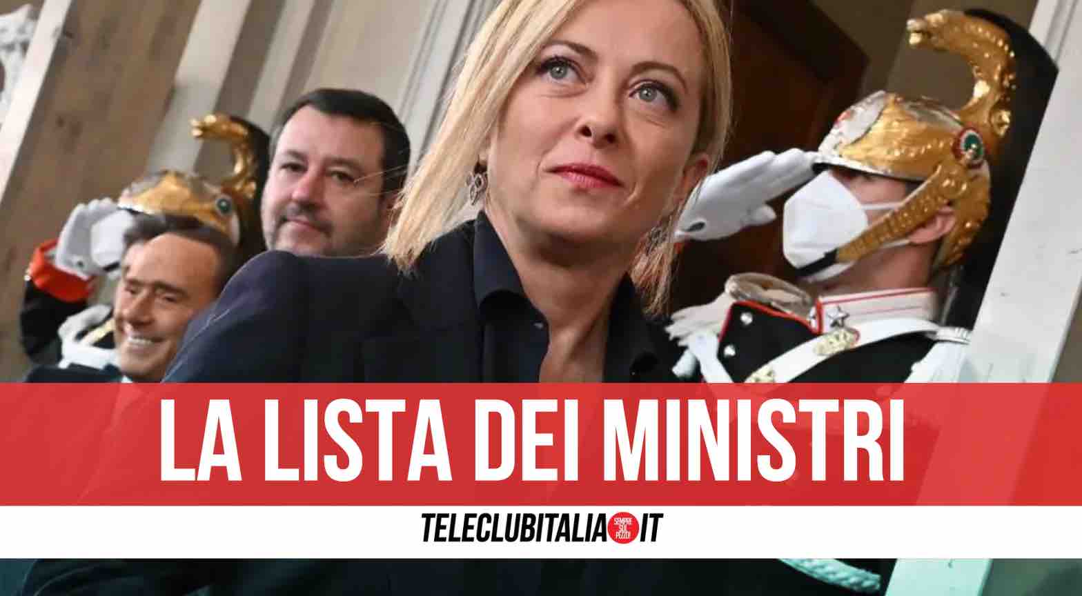 giorgia meloni premier lista ministri