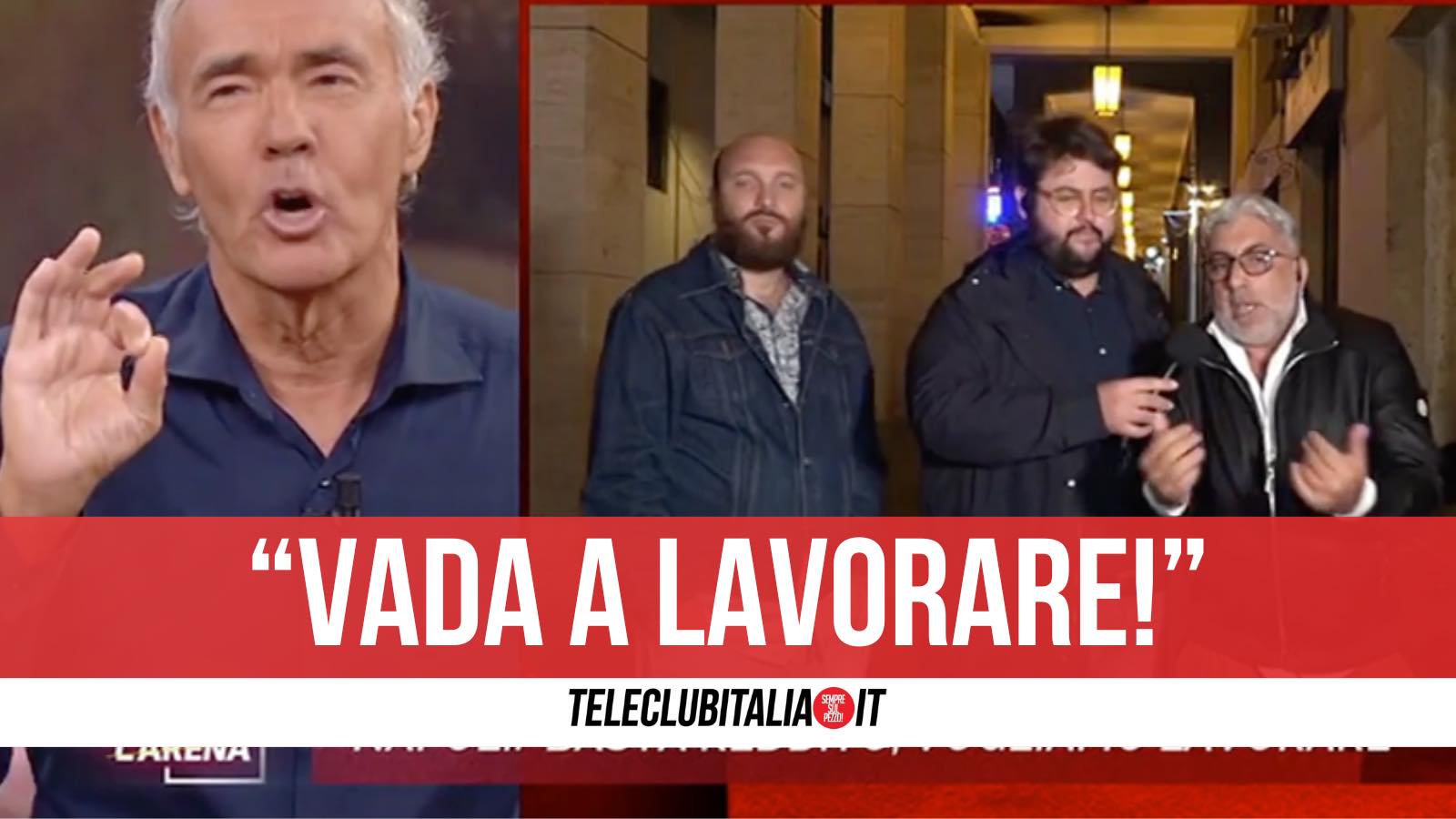 percettore rifiuta lavoro tv la7 giletti