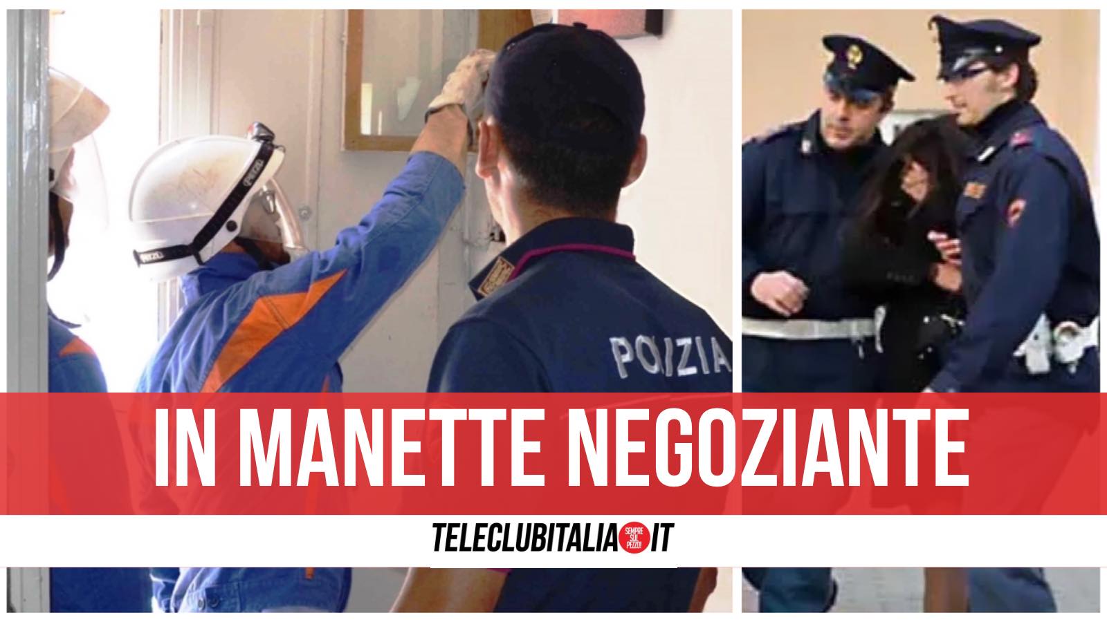 polizia arrestata commerciante giugliano furto energia elettrica