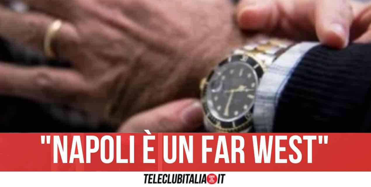 Da Palermo a Napoli per affari: imprenditore rapinato del Rolex mentre era in taxi