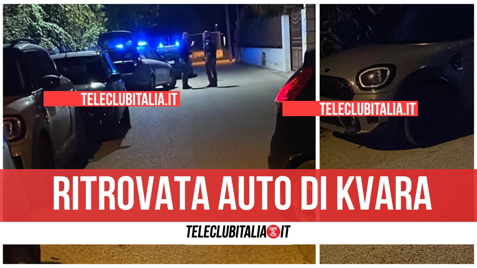 furto pozzuoli ritrovata auto Kvaratskheila