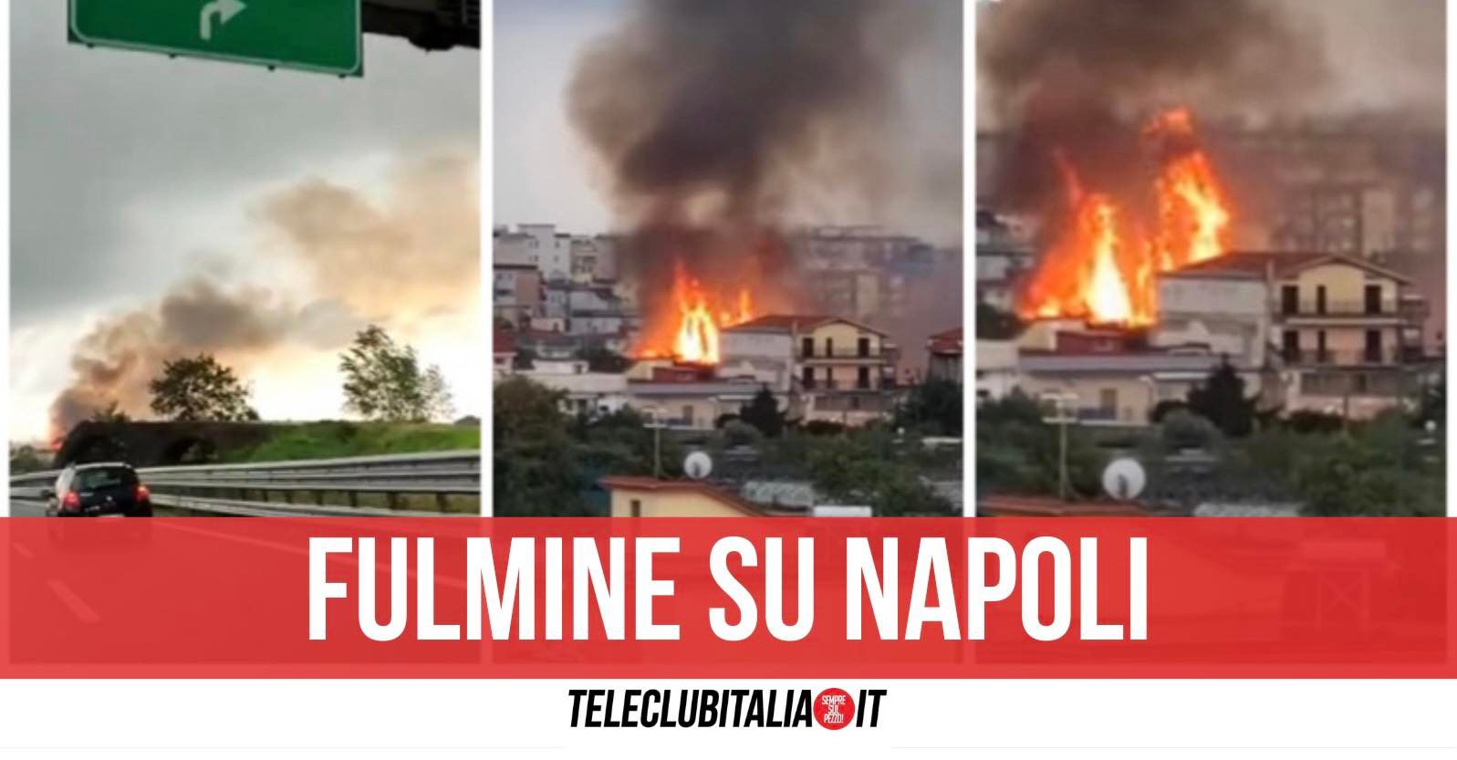 fulmine san giorgio a cremano temporale