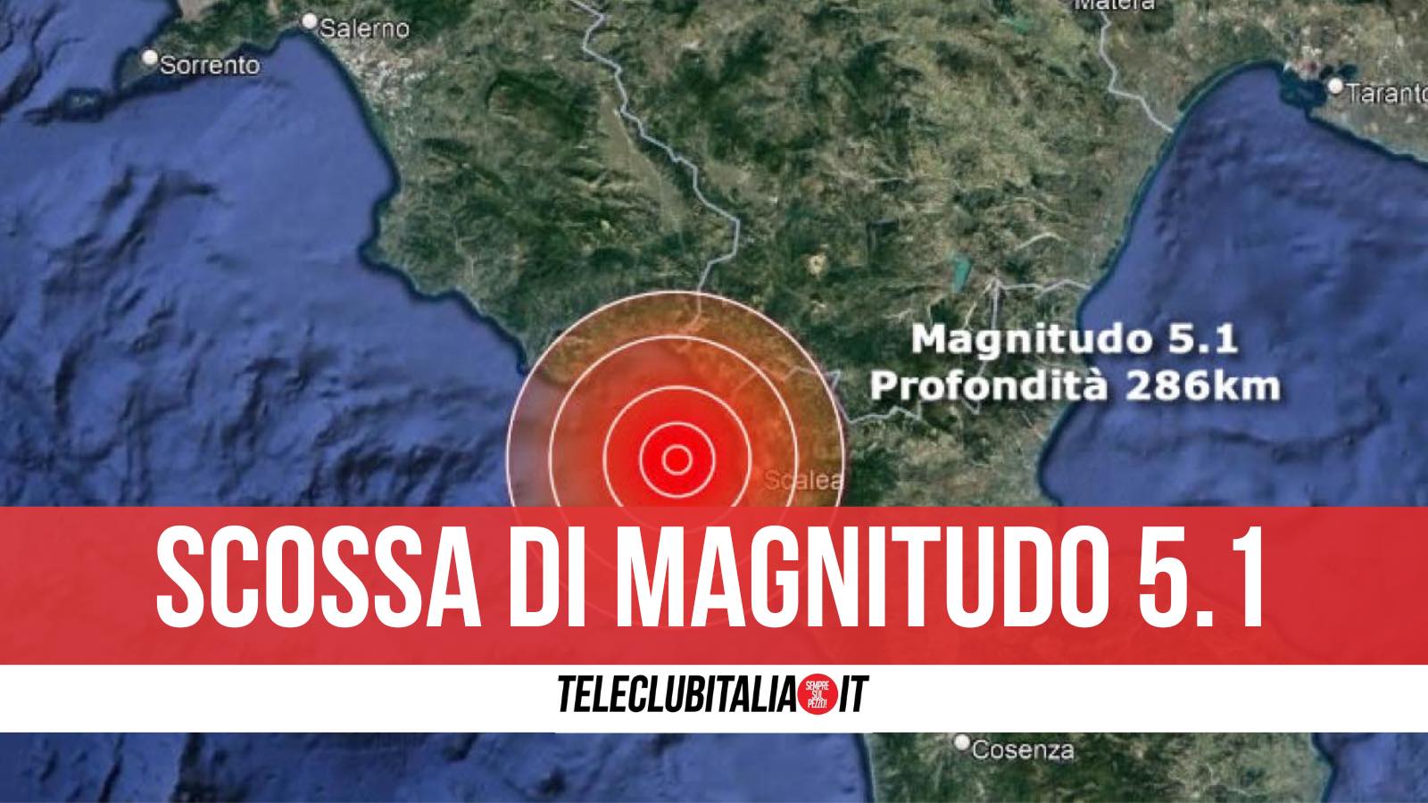 scossa terremoto magnitudo 5.1 scalea