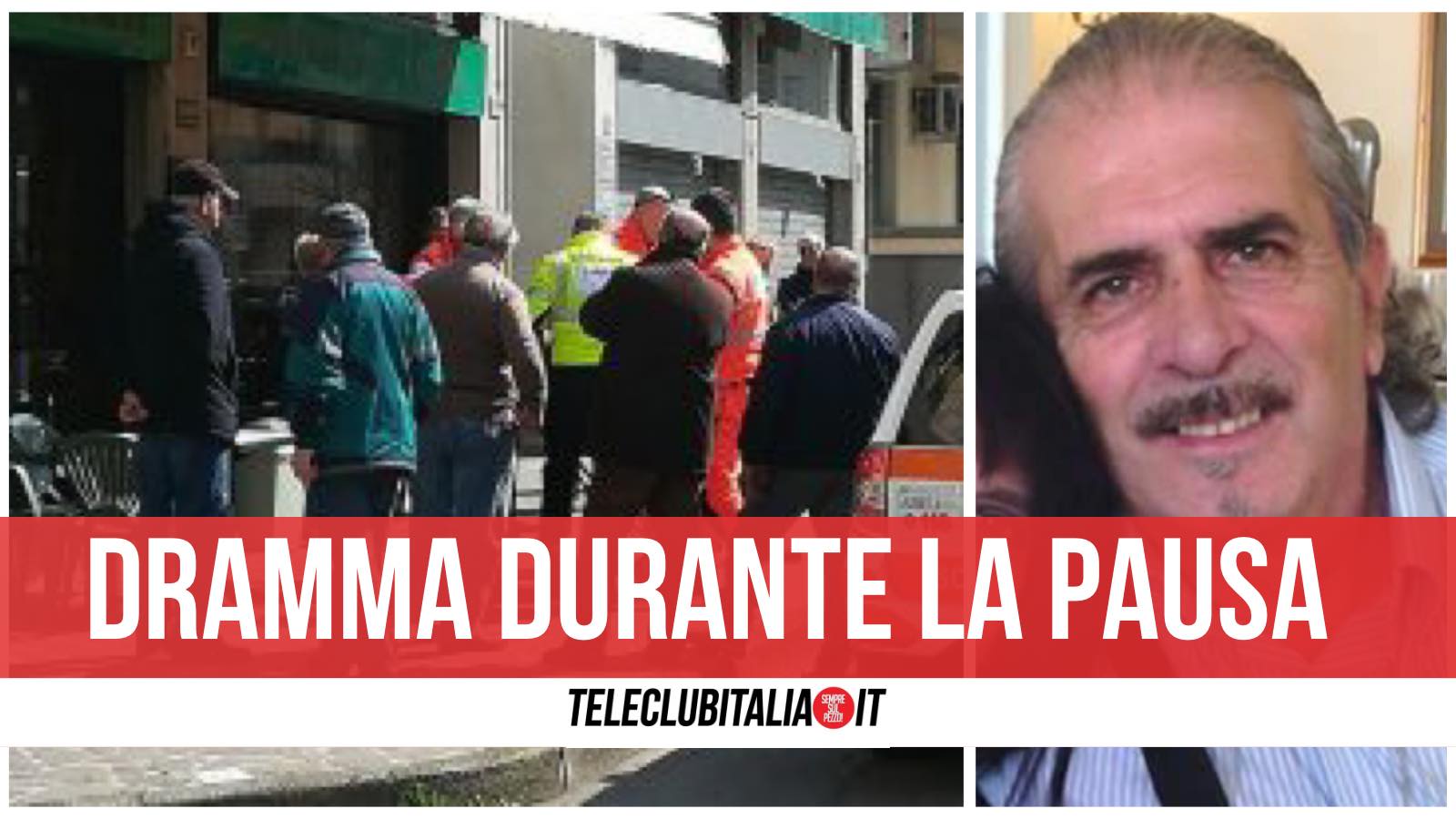 mario taminto morto gragnano malore bar