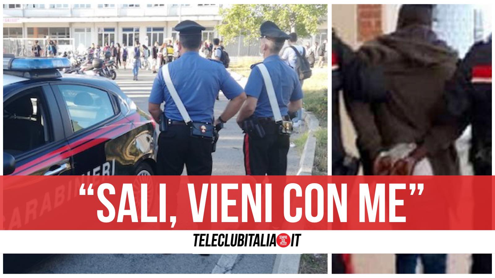 maniaco scuole giugliano arrestato