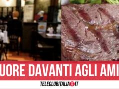 Muore soffocato da un boccone di carne, 56enne di Napoli muore nel noto ristorante
