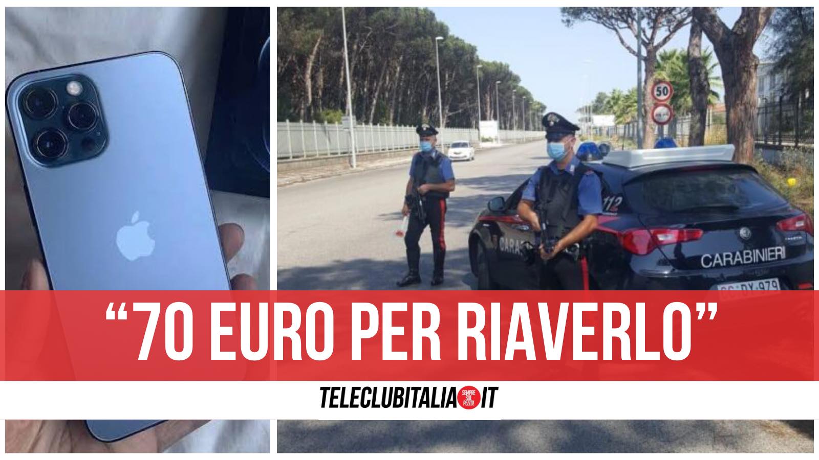 cavallo di ritorno smartphone castel volturno