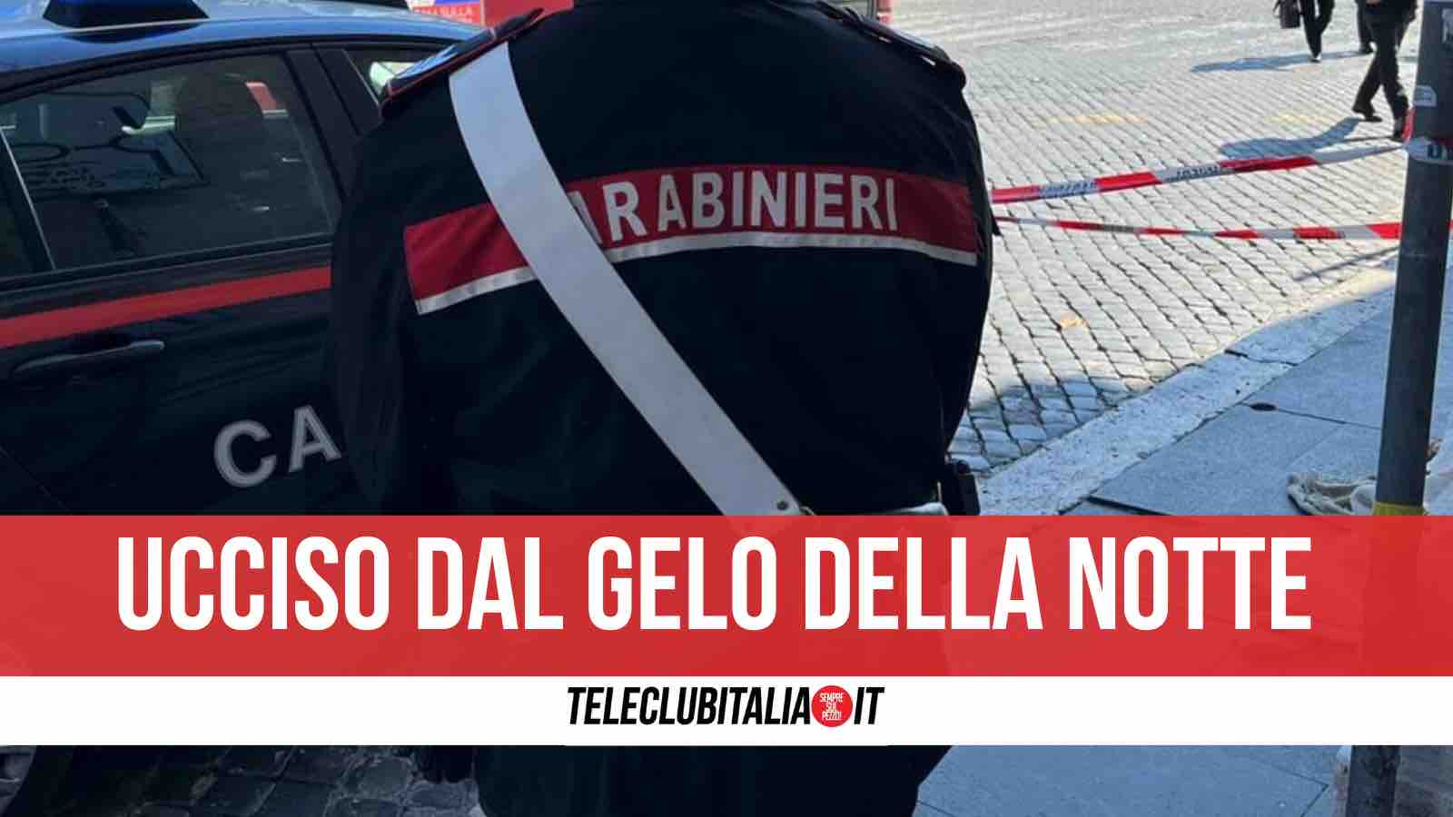 morto napoli freddo